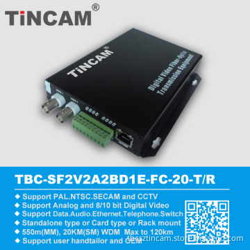 Video Over Fiber Converter Optical Transmitter and Receiver